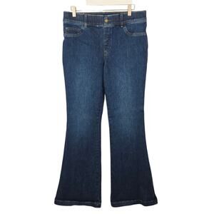 Spanx High Rise Flare Jeans Tummy Control Size Large